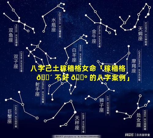 八字己土稼穑格女命「稼穑格 🌴 不好 🌺 的八字案例」